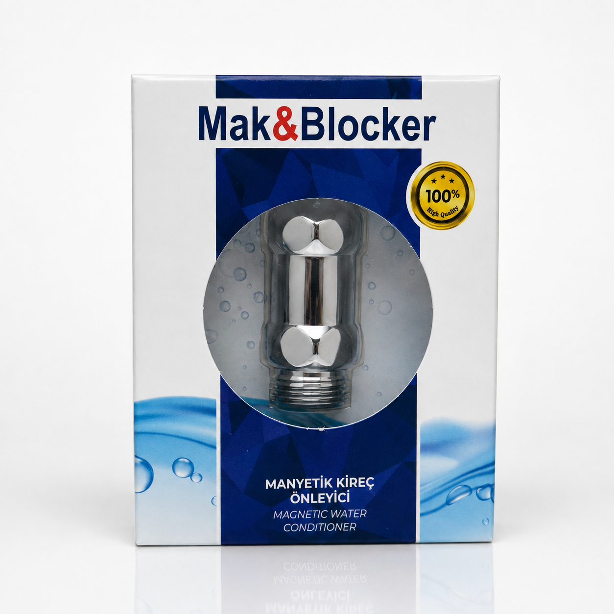 Mak & Blocker Manyetik Kireç Önleyici Kısa Metal Pencereli Kutu